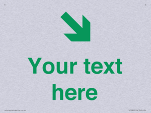 Custom Safe Condition inverse: Green Down right arrow